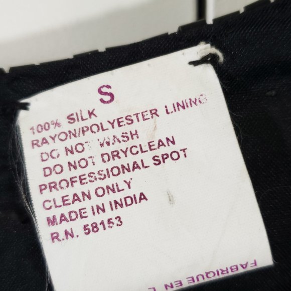 Estate Vintage Silk Patchouli Beaded Jacket - Picture 5 of 8